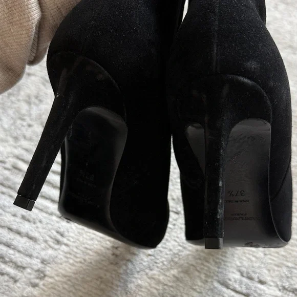 Saint Laurent Sleek Black Booties - Picture 7 of 7